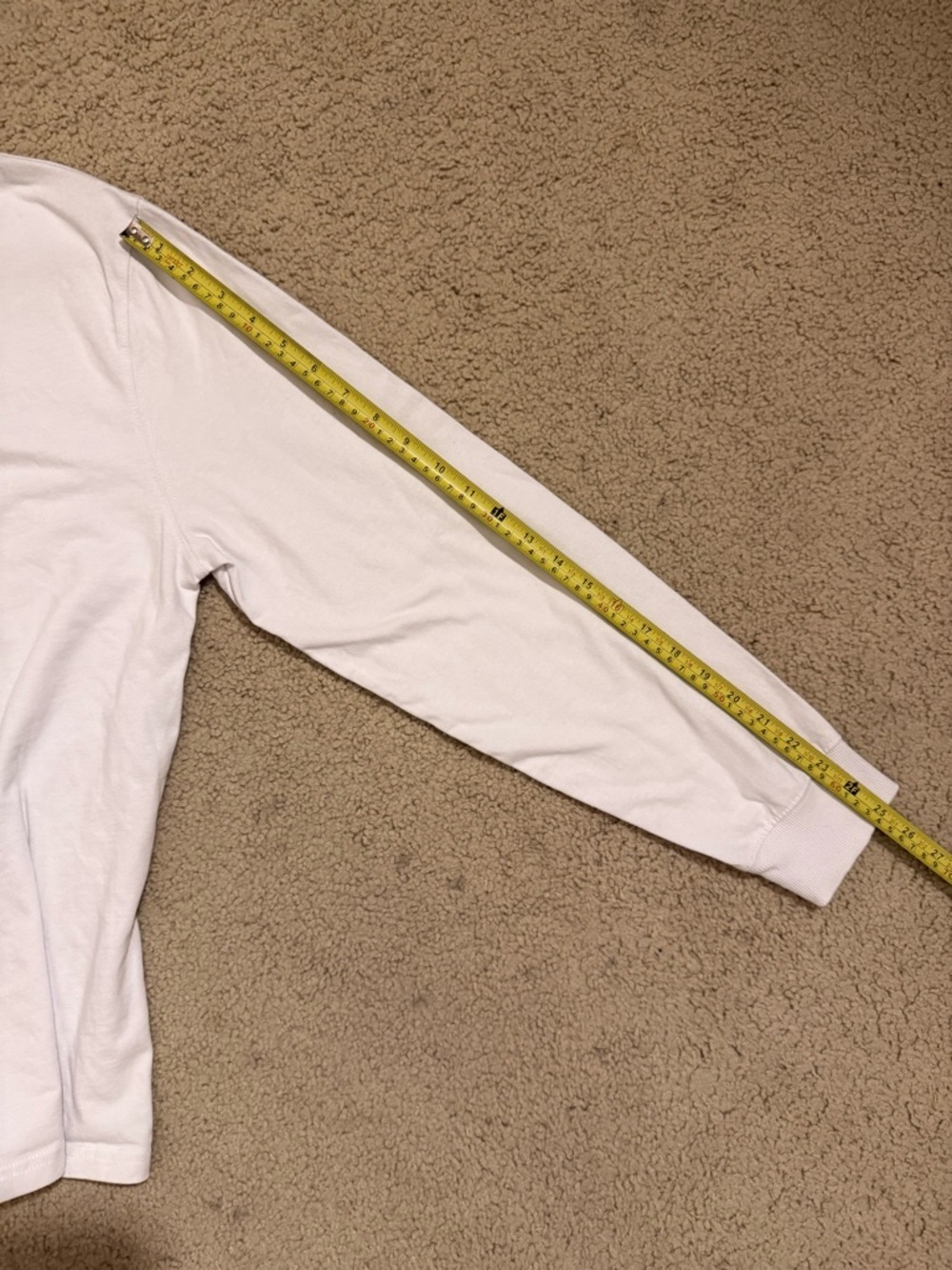 Ninth Hall Fundamentals White Long Sleeve Logo Tee Size M Boxy Streetwear - Picture 6 of 7